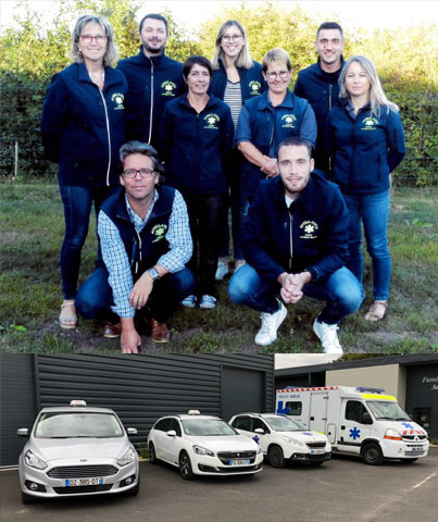 Taxis et ambulanciers de la Sté Adélie de Josselin